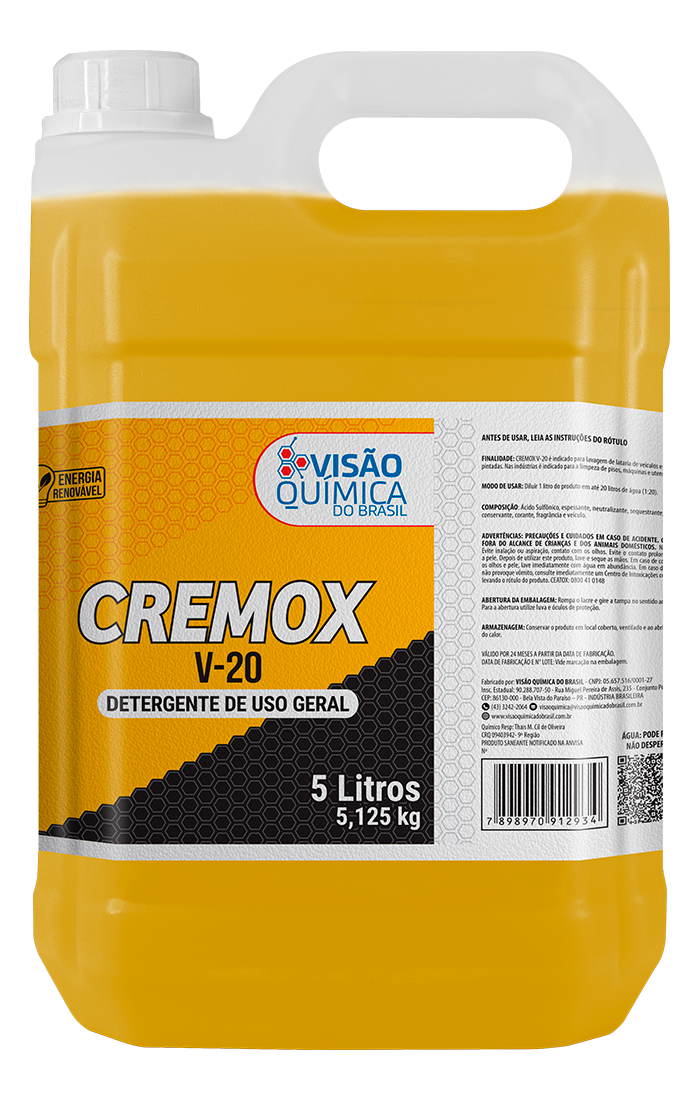 Embalagem CREMOX V-20